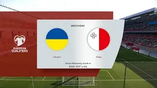 Ukraine vs Malta | European Qualifiers | PES 2021