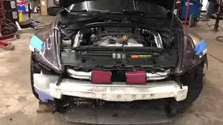 Установка 3-дюймовых воздухозаборников Admin Tuning на 370z 2009 года выпуска