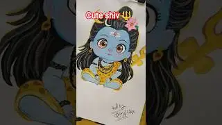 Cute shiv ji ki drawing ❤️🙏#art #drawing #ytshorts #shorts #shiv