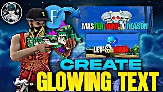 Glowing Text Tutorial🔥 Like @CampJodff I Free fire red and white text tutorial