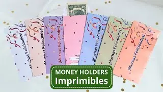 Money Holder paso a paso. Cómo Imprimir y ensamblar sobres para regalar dinero.