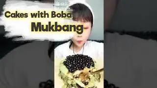 ASMR #27 Sponge Cake with tapioca Pearls Mukbang Compilations