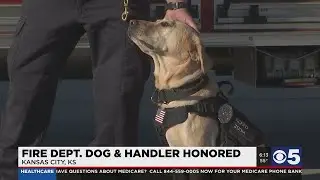 KCKFD dog and handler honored