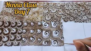 Henna Class Day 7 || Tips & Tricks || Learn Different Basic Henna Fillings||Mehndi Class