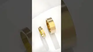 His and Hers Matching Tungsten Gold Couple Ring Set #ring #couplerings #wedding #jewelry  #diamond