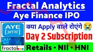 Fractal Analytics IPO | Aye Finance IPO GMP ? | Fractal IPO Latest news | Aye IPO Latest news