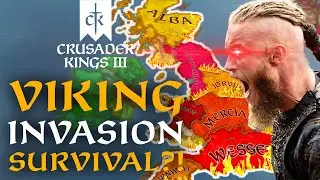 Can Northumbria Survive the VIKING INVASION of 867AD?! Crusader Kings 3 - Viking Invasion Challenge