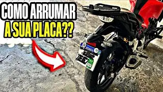 COMO ARRUMAR A SUA PLACA MERCOSUL DA SUA MOTO, E DEIXAR BEM REFOR&Ccedil;ADA!