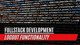 Fullstack Portfolio Project: Logout Functionality