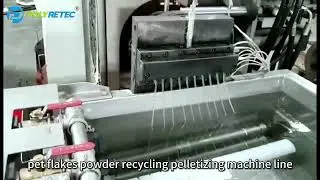 RPET flakes/powder recycling machine/PET pelletizing granulation line