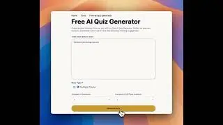 Free ai quiz generator demo #ai