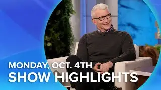 Ellen with Anderson Cooper and &lsquo;AGT&rsquo; Aerialist Aidan Bryant! | Highlights From Monday, October 4