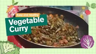 Mixed vegetable curry beans with ridge gourd 