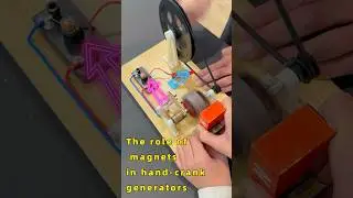 The role of magnets in hand-crank generators #diymotor #handpumpautomationmotorfixing #diy