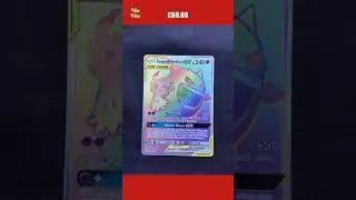 Pokemon Cards: Team Up Secret Rare Full Art: Gengar & Mimikyu GX 186/181