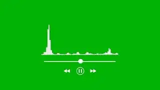 Audio spectrum green screen  Sound spectrum green screen  Audio wave green screen  copyright free -