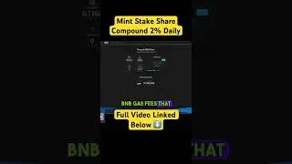 Mint Stake Share | 2% Daily Passive Income #crypto #passiveincome #shorts