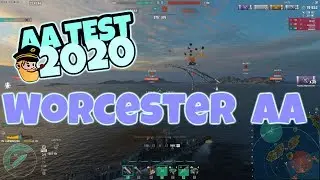 #1 MAXIMUM AA TEST vs. 3 CV Worcester World of Warships