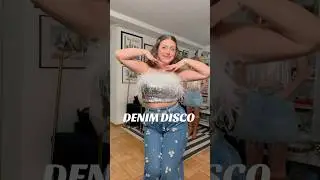 Denim disco night 💙👖🪩 #denim #disco #fashion #stylingtips #outfit