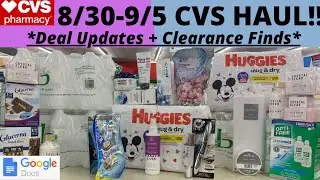 👉CVS Couponing This Week 8/30🔥 CVS Haul 8/30+ Deal UPDATES 😁 CLEARANCE FINDS 👍 & 35% CASH BACK🔥