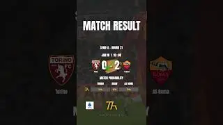 BOOM💥 Another PERFECT call by The Almanac! 0-2 ✅🎯 Torino vs AS Roma #SerieA