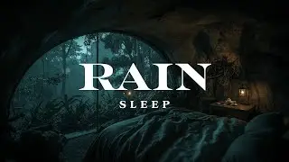 🌊 Cozy Cave Sanctuary Find Warmth and Peace as Rain Falls Above the Sleeping Jungle