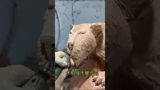 Cariving a Realistic Wood Lion🦁 Wood Carving |Wood Sculpture  @WoodArtistry1 #woodworking #wood