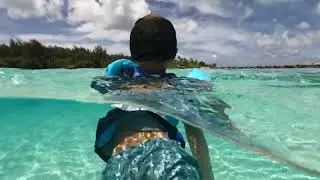 Crystal clear beach with Ibo