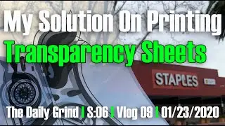 My Solution On Printing Transparency Sheets : Screen Printing (S:06/Vlog 009)