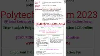 Polytechnic exam 2023 #polytechnic