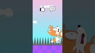 Tails Falls with Different Screams (GUESS THE VOICE!) #sonic #tails #animation #funny