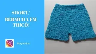 Short Bermuda Infantil em Tric&ocirc;!
