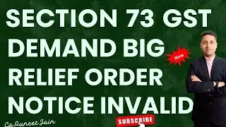 Demand Quashed Notice invalid big relief GST Order 2025 Hon'ble Court Big Releif