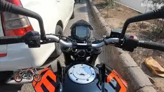 KTM DUke 125 Test Ride- Traffic Test- Handling and General Review