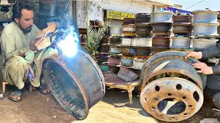 Amazing Process How, To Change The Latest Vehicle Old RIM Plate Awesome Skilled Workers