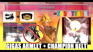 FINAL FANTASY VII Cloud vs Ruby Weapon Gigas Armlet Champion Belt No Sources