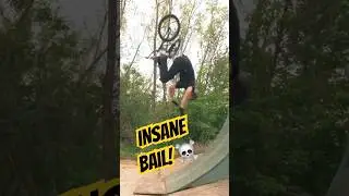 INSANE BMX BAIL! #bmx #bmxplus #shortsfeed #bmxskills #mtb #bmxstunts #bmxtricks