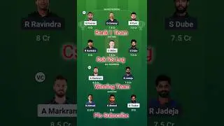 CSK VS LSG TATA IPL | 2025 Dream 11 Prediction #shorts  #dream11 #predictions #cskvslsg #dreamteam