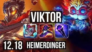 VIKTOR vs HEIMER (MID) | 12/0/3, 65% winrate, Legendary | EUW Master | 12.18