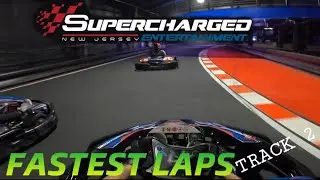 Racing at Supercharged Entertainment in Edison NJ w/ HUD I GoKarts in 4K (Track 2)