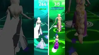 Frozen 3 Elsa Vs Tangled Rapunzel - Tiles Hop!
