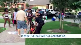 Community outrage over pool confrontation