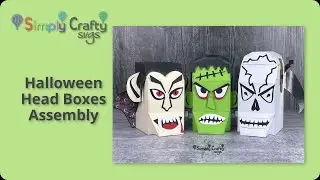 Halloween Head Boxes Assembly - SVG File