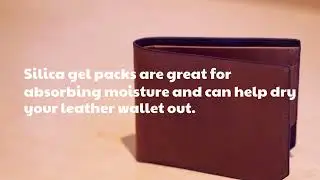 How to Dry Leather Wallet