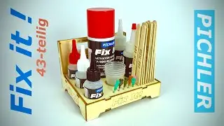 Pichler Fix it Klebeset 43-teilig | Sekundenkleber | 5 min. Epoxy Harz