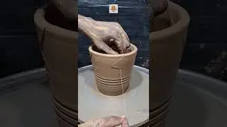 z pot making with clay #pottery #satisfying #viral #trending #video