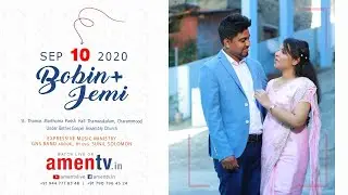 BOBIN + JEMI | WEDDING LIVE WEBCAST | 10.09.2020 www.amentv.in #amentv