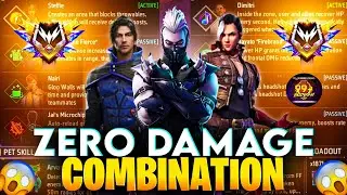Zero Damage Character Combination 😱 || Cs Rank Best Character Combination || Best Combination