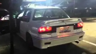 1991 Mirage/ lancer anti-lag test