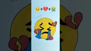 😣💔😭 Mix emoji creative art / emoji art #shorts #emoji #youtubeshorts #trending #emojiart #viral